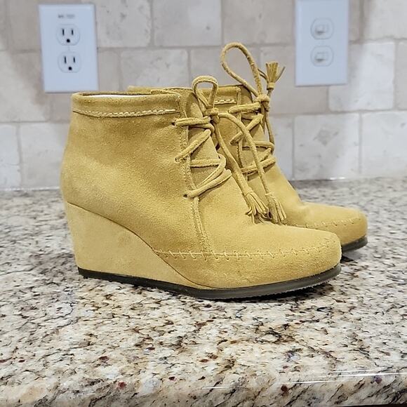 Boden Wedge Suede Bootie - Picture 1 of 10